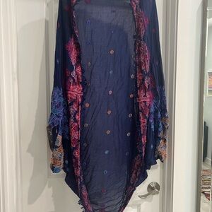 Subtle Luxury Pool to Party Colorful  Kimono